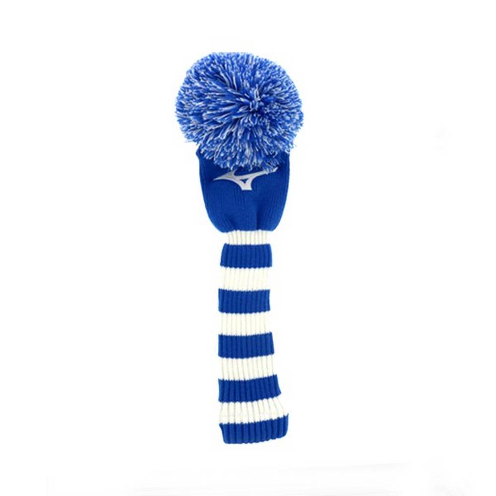 Lenço de cabeça Mizuno Knit Pom Driver - Mulher - Azuis/Branco - RAMFH2943